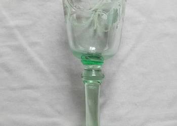Ręcznie malowany kieliszek do wina Forest Glass, prawdopodobnie Bohemia.
