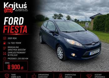 Ford Fiesta MK7 * 2009R * 1.6TDCi#ŚLICZNY#StanB.DOBRY # Klima RejestracjaPL