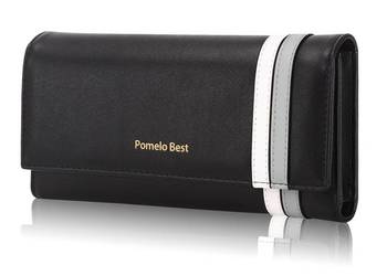 POMELO BEST Portfel Damski RFID Vintage Duży Skórzany Wiele Przegródek