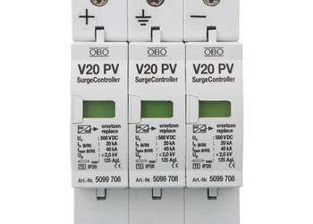 Ogranicznik przepięć PV 1000V DC Typ 2 C 3P 20kA 4kV V20-C 3-P