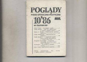 Poglądy Pismo społeczno-polityczne 10/86 BIBUŁA