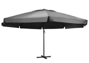 vidaXL Parasol ogrodowy na słupku aluminiowym, 600 cm, antracytow(sku47372)