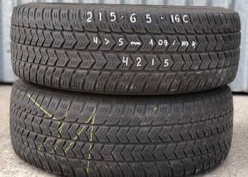 2x Opona zimowa Semperit Van-Grip 2 215/65 R16C 109/107 R używane 4-5mm 15r