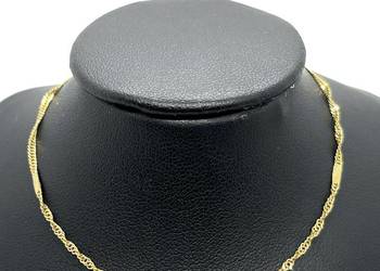 Złota Bransoletka Próby 585 0,80g Długość 18,5 cm Singapur