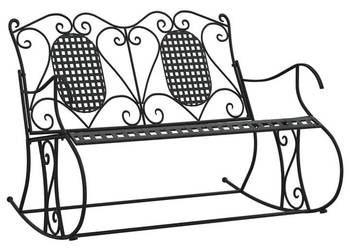 vidaXL 2-osobowa ławka ogrodowa na biegunach, 113 cm(SKU:318829)