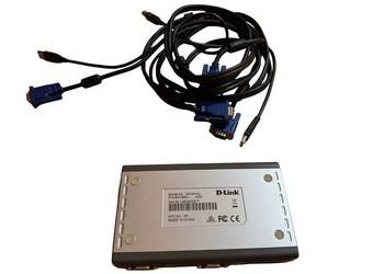 D-Link DKVM-4U – 4-portowy przełącznik KVM USB/VGA z kablami