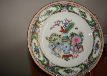 chiński porcelanowy talerz