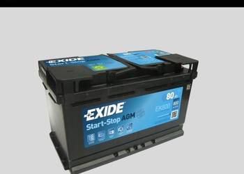 Akumulator 80Ah 800A  EXIDE AGM START&STOP EK800