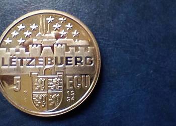 Stare monety 5 ECU 1994 Luksemburg