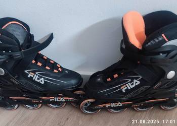 Rolki Fila damskie rozm 38 dodatkowo ochraniacze i kask