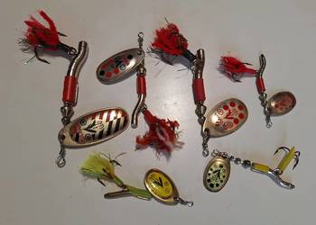 Przynęty wędkarskie 6 szt.: Błystki obrotowe - Jętki Gliwa.