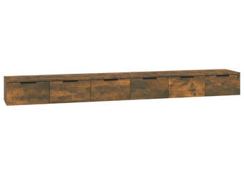 Szafki wiszące 2 szt. przydymiony dąb 102x30x20 cm WM-3115905