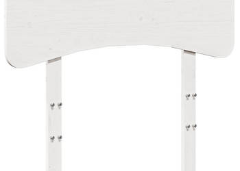 Wezgłowie do łóżka białe 90 cm lite drewno sosnowe WM-844794