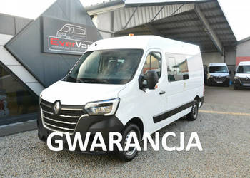 Renault Master średniak 7 osobowy brygadówka 80tys.km doka pełna opcja