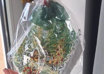 Pejzaż ozdoba dekoracja do powieszenia rękodzieło DIY zawieszka prezent