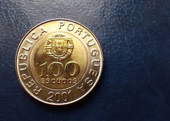 Stare monety 100 eskudos 2001 Portugalia