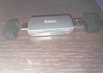 Uniwersalny dwufunkcyjny czytnik kart pamięci Hoco HB45 Spirit USB 2.0/3.0