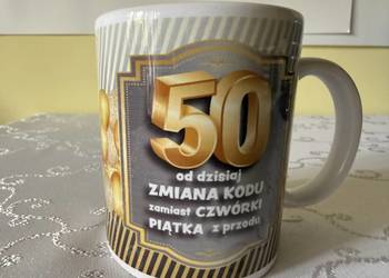 Kubek Ceramiczny 50 Urodziny 300ml Prezent na 50 Jubileusz Śmieszny Kubek