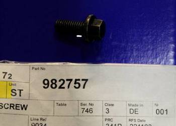 VOLVO oryginalna sruba M6x16 982757 OE