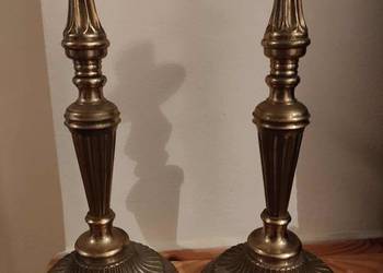 stare mosiężne świeczniki 2sztuki