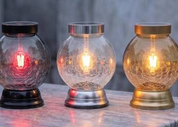 ZNICZ KULA LAMPION KULKA MROŻONA SOLAR SOLARNA FOTOWOLTAIKA 1000 DNI 3 LATA