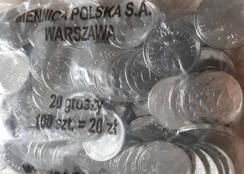 20 Groszy x 100 szt. 2021 r.-menniczy woreczek