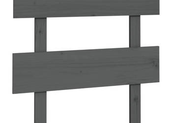 Wezgłowie łóżka szare 935x3x81 cm lite drewno sosnowe WM-819052