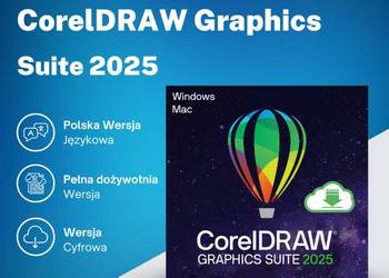 CorelDRAW Graphics Suite 2025 - Pełna Wersja PL + Dodatki｜Win / Mac ｜