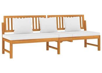 vidaXL Leżanka z kremową poduszką(SKU:312144)