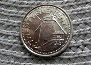 Barbados 25 Cent 2008r