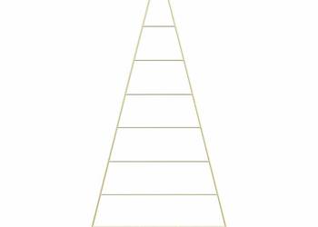 vidaXL Metalowa choinka świąteczna, do dekoracji, czarna(SKU:4018955)