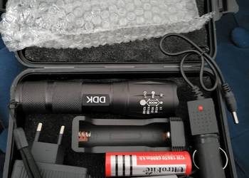 Latarka taktyczna wojskowa Led cree XM-L T6 1800lm 800m Zoom