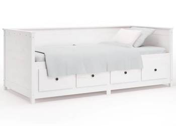 vidaXL Łóżko dzienne bez materaca, białe, 90x190 cm(SKU:820912)