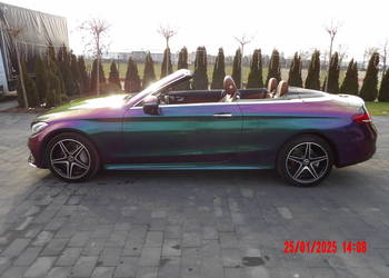 Mercedes C300 CABRIO - Stan idealny - Brązowe skóry - Pakiet AMG