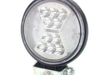 LAMPA ROBOCZA HALOGEN LED, 24 LED OKRĄGŁA, 10-30V, 112X112X38MM, ŚWIAT