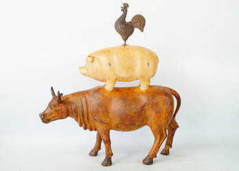 Kogut świnia i krowa figura dekoracyjna Farma Kogut świnia i krowa figura dekoracyjna Farma