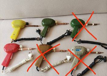 Polskie lutownice transformatorowe Lutola 2A 65W TECHNIKA Łódź z PRL-u