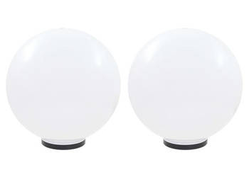 Lampy ogrodowe LED 2 szt. kuliste 50 cm PMMA WM-277145