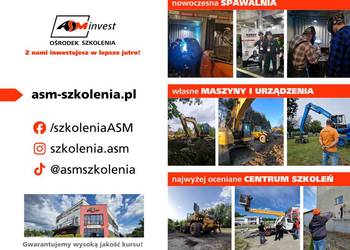 UPRAWNIENIA UDT - kurs na wózki widlaki suwnice podesty HDS i wiecej!