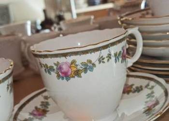 Filiżanka z talerzykiem deserowym. Made in England.