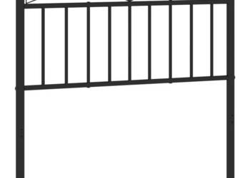 Metalowe wezgłowie czarne 90 cm WM-373719