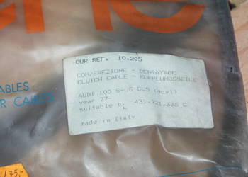 LINKA SPRZĘGŁA AUDI 100 1,9, 2,0 (5-cyl), 431 721 335 C