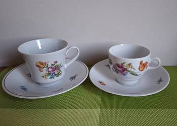 2 filiżanki ze spodkami z wzorem "Bukiet Masona" 2 filiżanki ze spodkami z wzorem "Bukiet Masona"