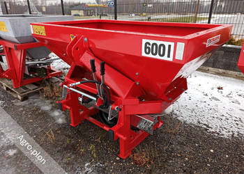 *Nowy model* Rozsiewacz Strumyk 600 litrów 2-tarczowy Dowóz