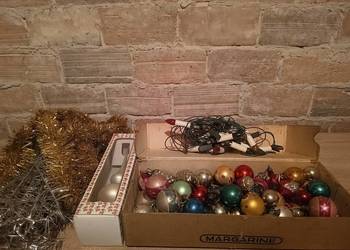 Zestaw bąbki choinkowe z czasów PRL Unikatowa kolekcja VINTAGE OKAZJA!