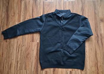 nowy męski ciepły sweter rozmiar z ubrania L ale to raczej S brak metki