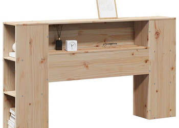 Wezgłowie do łóżka z półkami 120 cm lite drewno sosnowe WM-855636