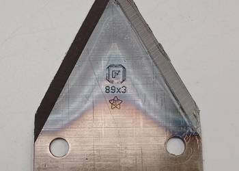 Nóż do paszowozu, prosty, gładki, 76x82x3 APL00049