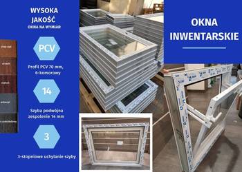 Okna PCV-plastikowe okno PCV na wymiar, inwentarskie