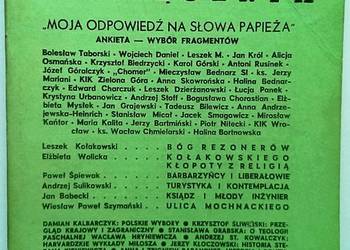 Znak Miesięcznik Moja odpowiedź na słowa papieża Nr. 368-369